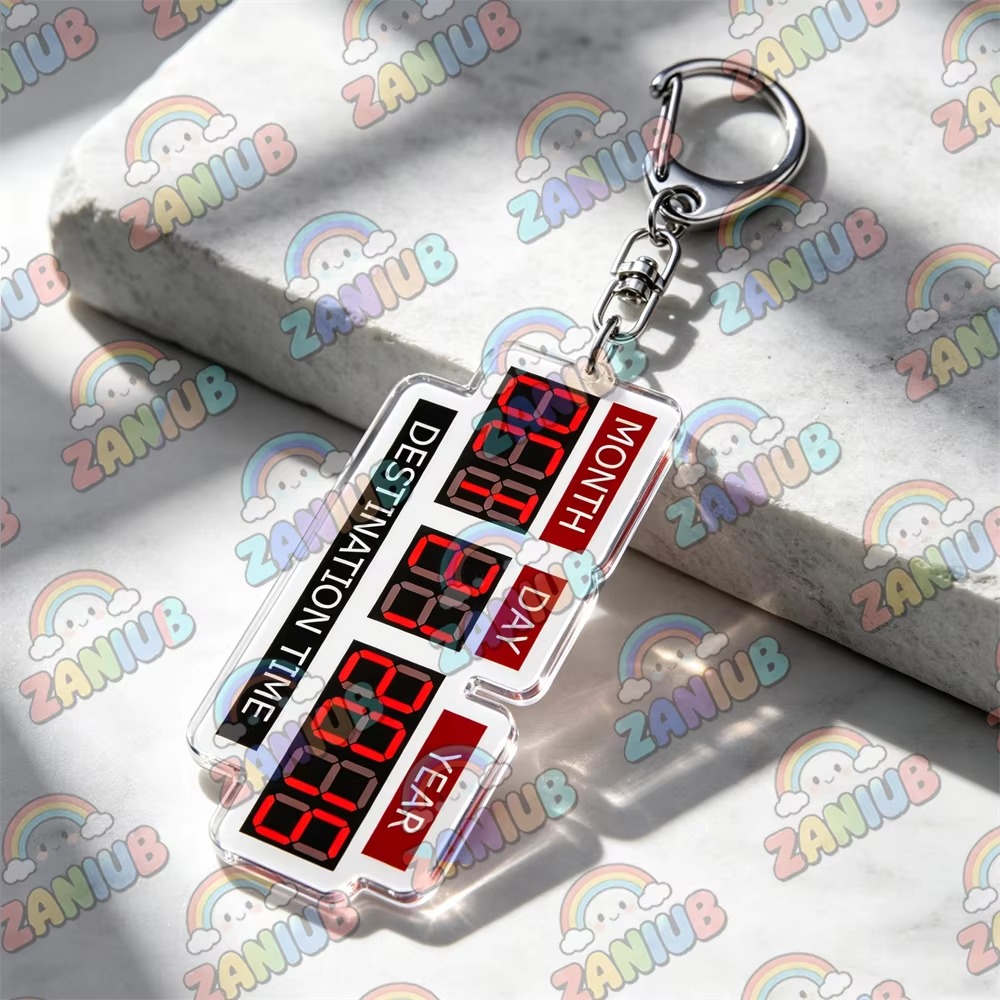 Retro Time Travel Delorean Flu - Travel Accessories Jewelry ulasan dan harga
