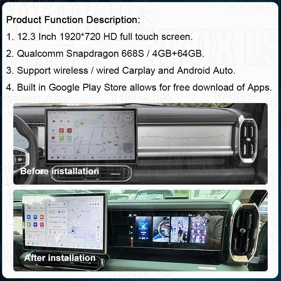 12.3 inch Co-pilot Display For - Travel Accessories India ulasan dan harga