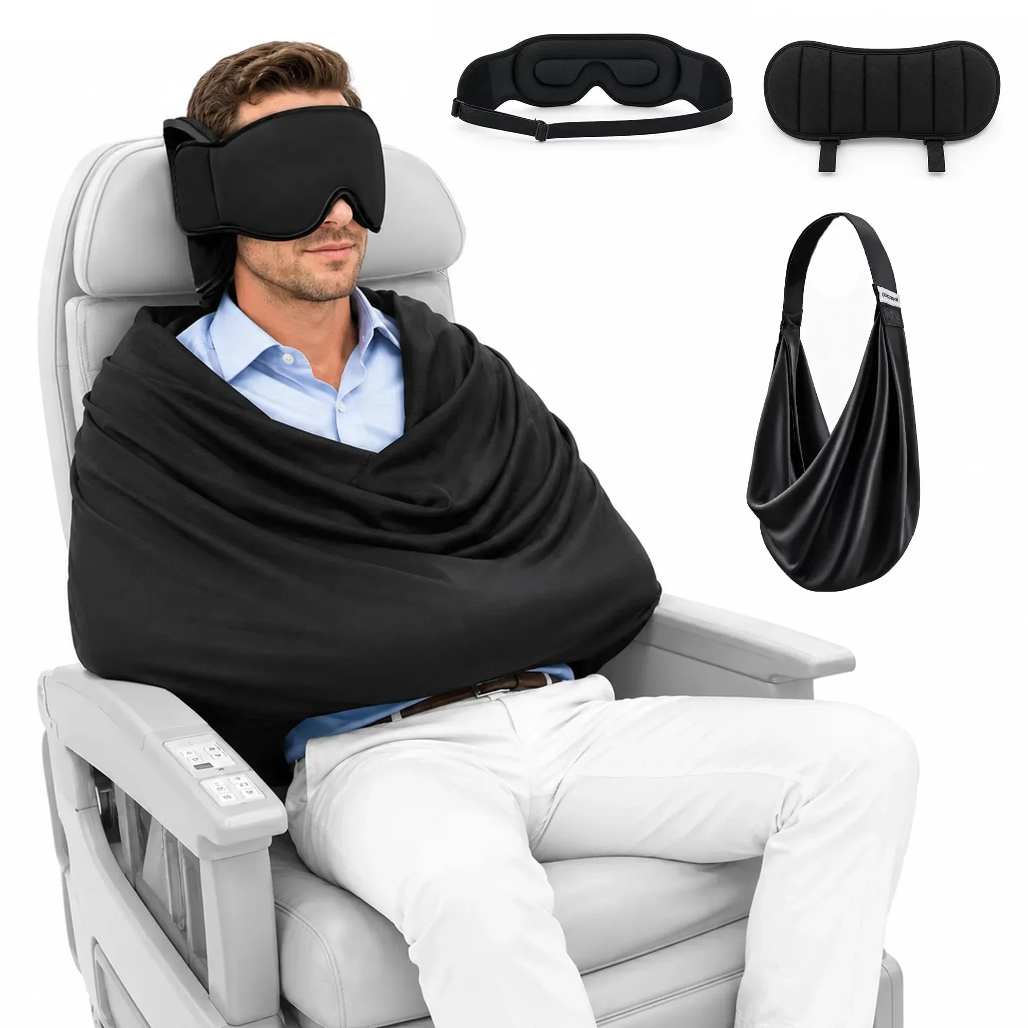 NWE3-in-1 AirplaneSleep Suppor - Travel Accessories Long Flight ulasan dan harga