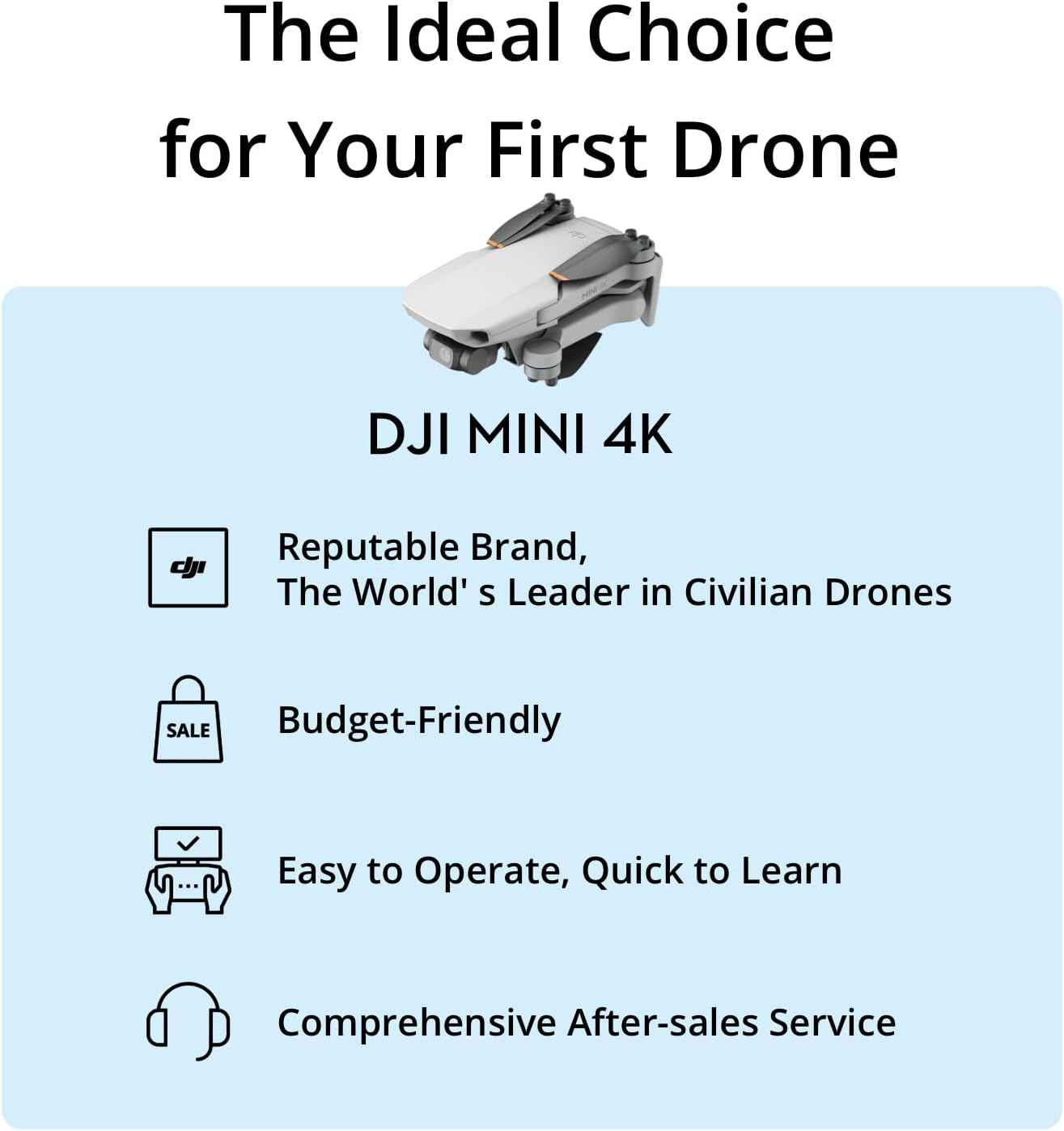 DJI Mini 4K Drone with Optiona - Travel Accessories Long Flight ulasan dan harga