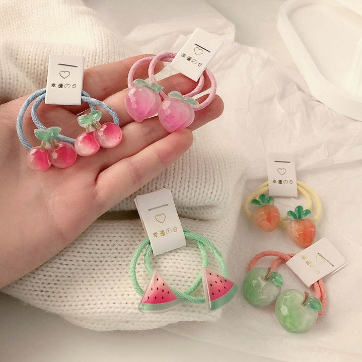 Kids Carrot Hair Ties 5 Pair N - Travel Accessories Aesthetic ulasan dan harga