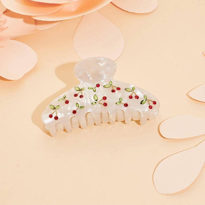 1pc Cherry Hair Clip, Rhinesto - Travel Accessories Aesthetic ulasan dan harga