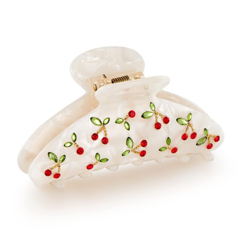 1pc Cherry Hair Clip, Rhinesto - Travel Accessories Aesthetic ulasan dan harga