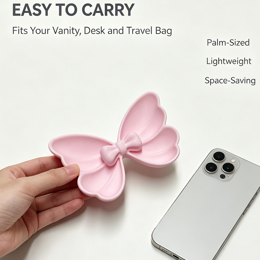 2Pcs Mini Bow-Shaped Jewelry S - Travel Accessories Jewelry ulasan dan harga