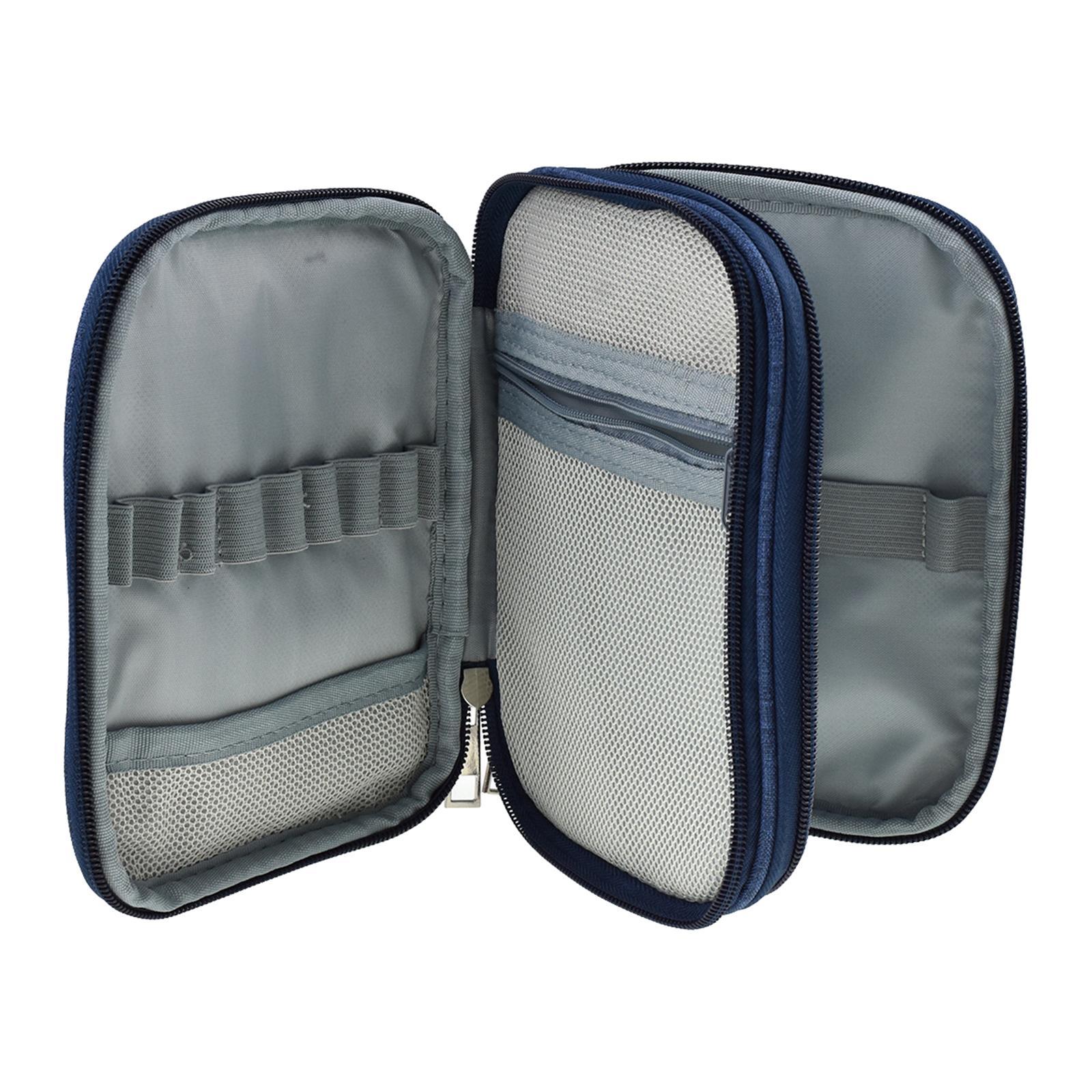 Blue Portable Travel Crochet H - Travel Accessories Organizer Bag ulasan dan harga