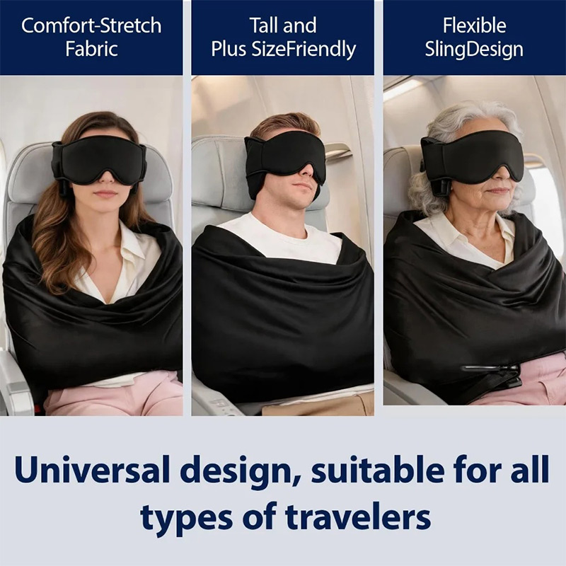 3-in-1 Airplane Sleep Kit Memo - Travel Accessories Long Flight ulasan dan harga