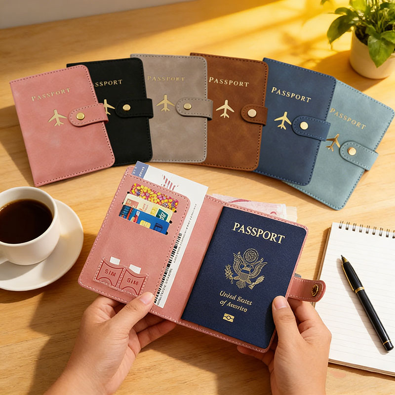 Leather Passport Holder Covers - Travel Accessories Wallet ulasan dan harga