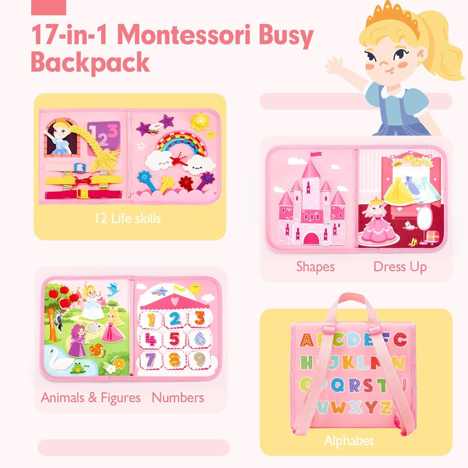 Toddler Busy Board Toys Montes - Travel Accessories Baby ulasan dan harga