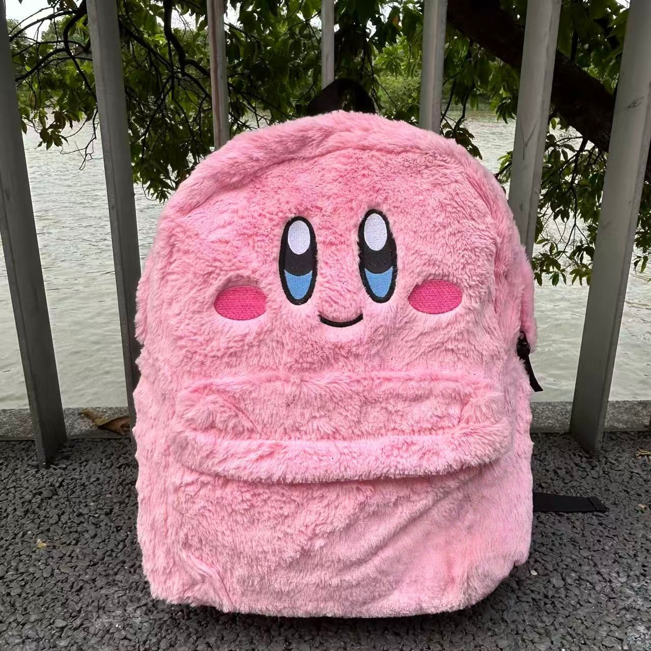 Kawaii Kirby Plush Backpack La - Travel Accessories As Gifts ulasan dan harga