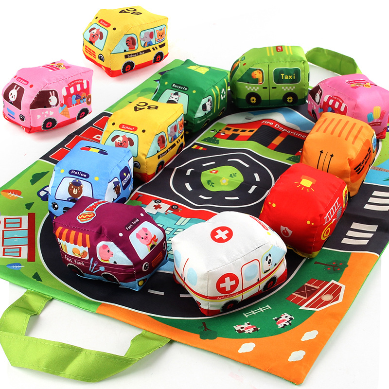 Soft Fabric Car Toy for Babies - Travel Accessories Baby ulasan dan harga