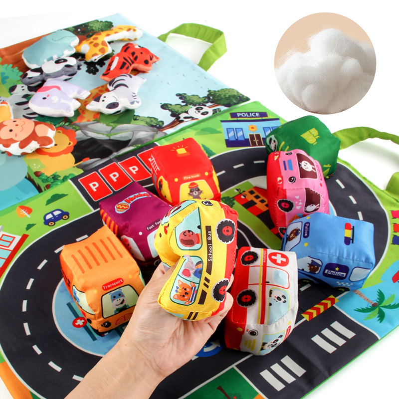 Soft Fabric Car Toy for Babies - Travel Accessories Baby ulasan dan harga