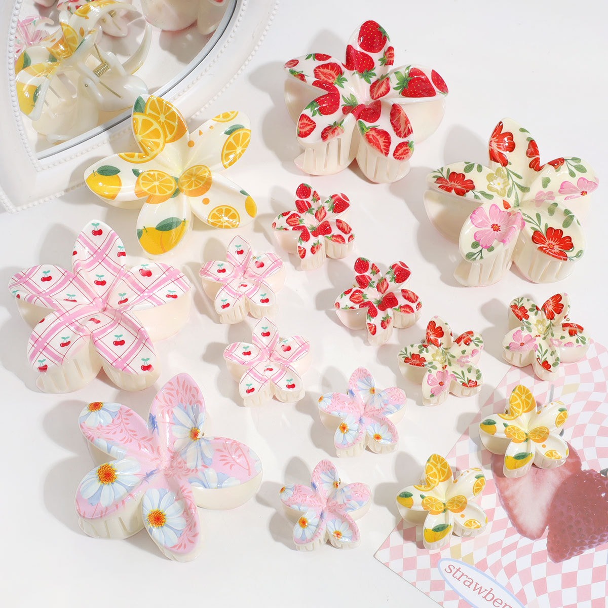 3pcs Cute Fashion Colorful Fru - Travel Accessories Aesthetic ulasan dan harga